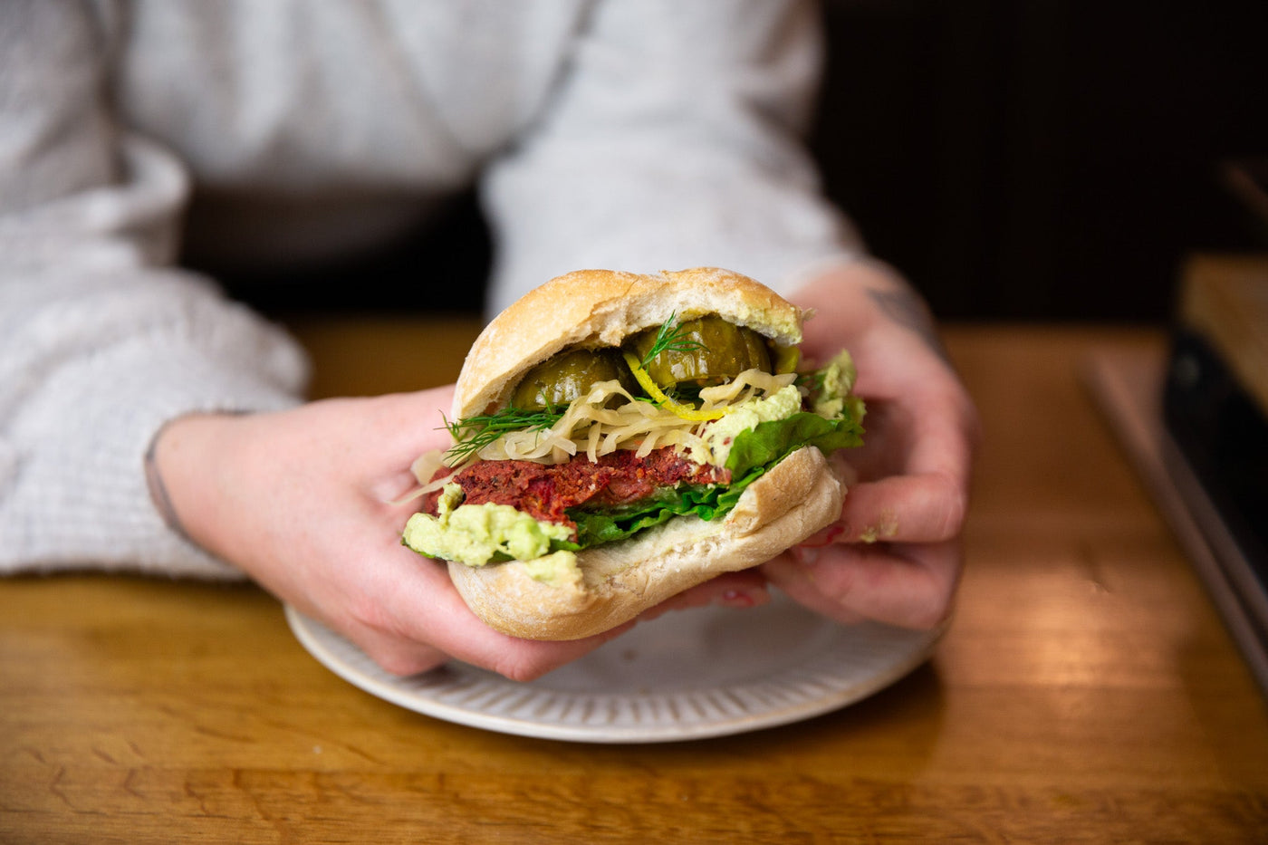 High Protein Beetroot Burger